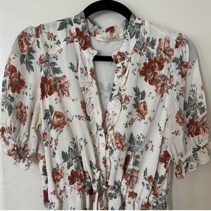 Christy Dawn Cream Floral Dress